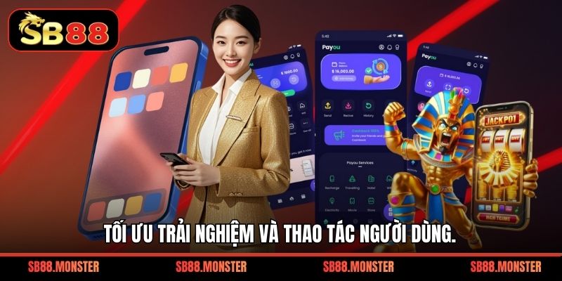 Tối ưu trải nghiệm và thao tác người dùng.